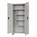 Armadio Portascope in Metallo, Grigio, 100x40x179 cm, 2 Ante