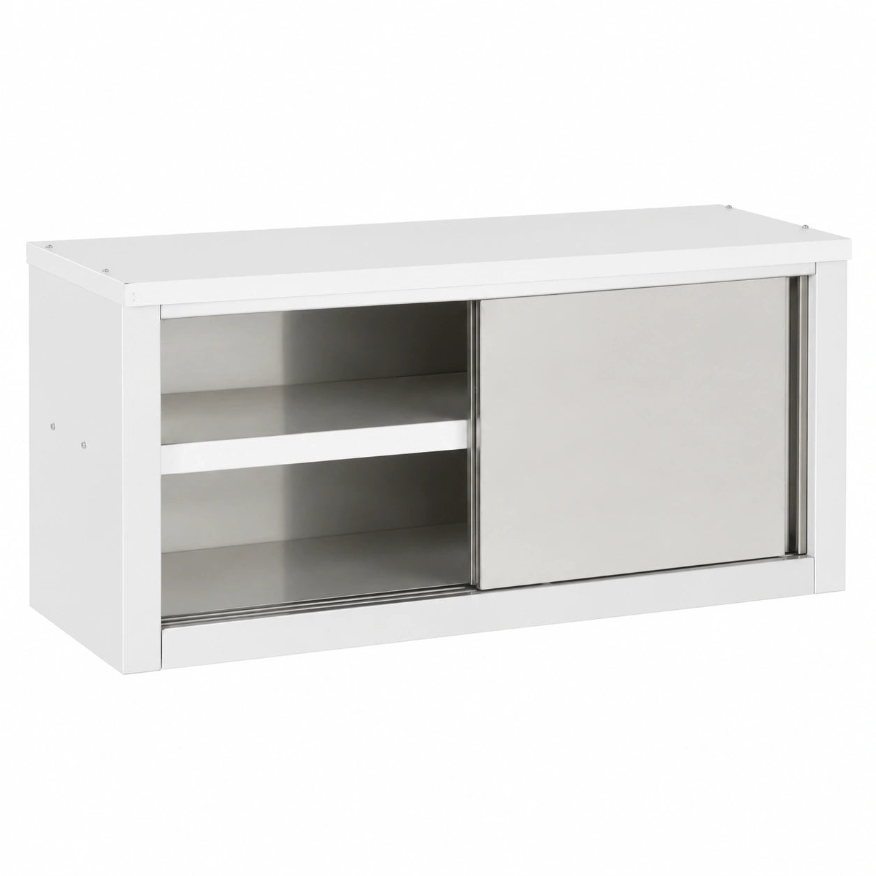 Armadio Sospeso in Acciaio Inossidabile con Ante Scorrevoli, 1200 x 400 x 500 mm, Capacità 65 kg