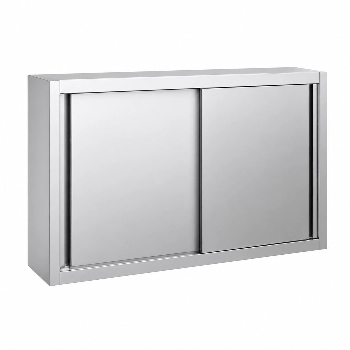 Armadio Pensile in Acciaio Inox con Porte Scorrevoli 180x40x65 cm
