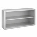 Armadio in acciaio inox aperto 160x40x65 cm con ripiano extra