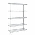 Scaffalatura in Metallo KuKoo a 5 Ripiani, Regolabile Senza Bulloni, Capacità 1000kg, Dimensioni 45x120x180cm