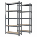 Scaffalature Pesanti in Metallo, Grigio, 200x120x60 cm, Montaggio Senza Attrezzi