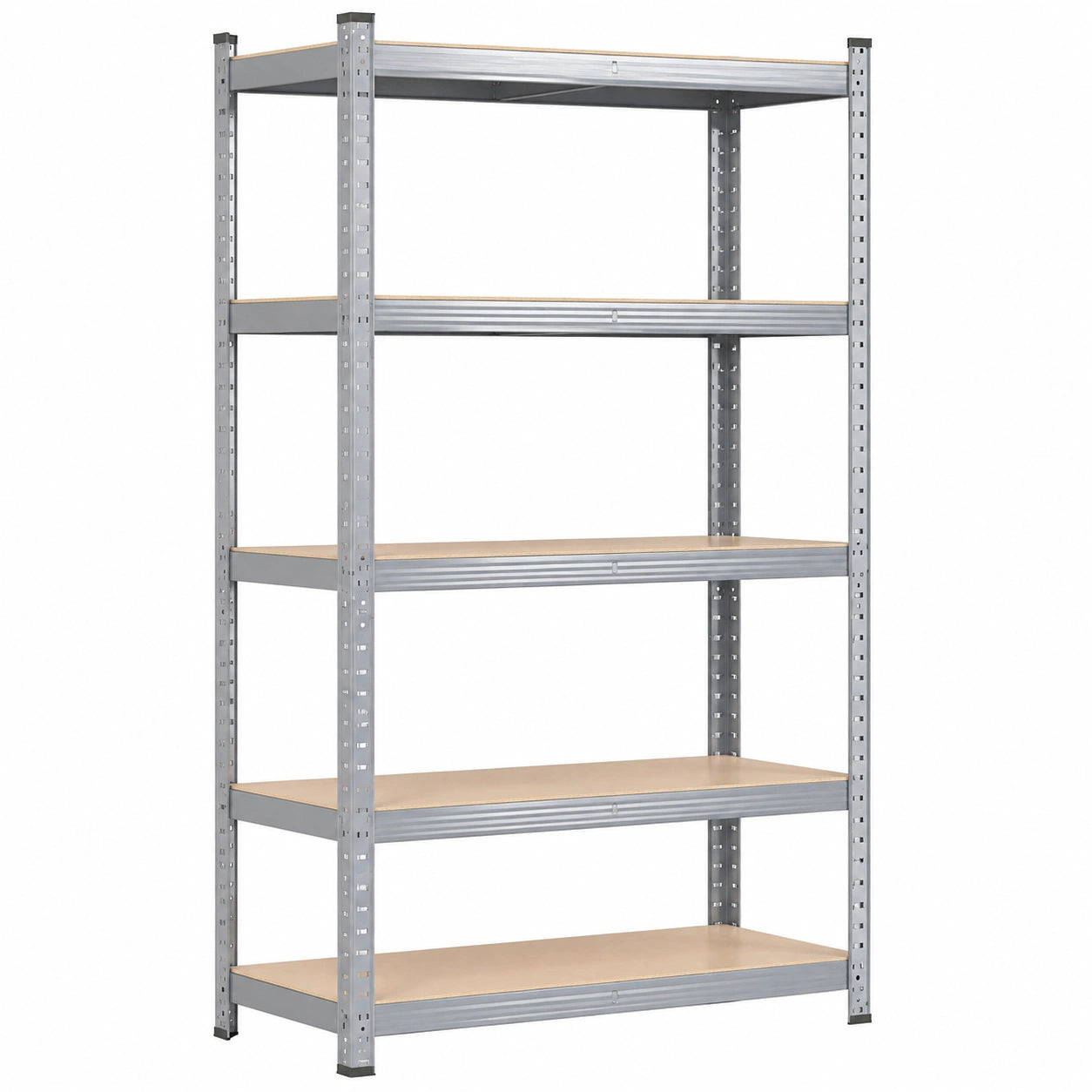Scaffalatura Robusta KARAT per Garage e Officina, Scaffale a Incastro per Cantina e Pneumatici, Grigio, 220x120x45 cm