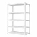 Scaffale in Acciaio Regolabile 90x40x182 cm, Capacità 1000kg, 5 Ripiani, Montaggio Senza Viti, per Garage e Magazzino