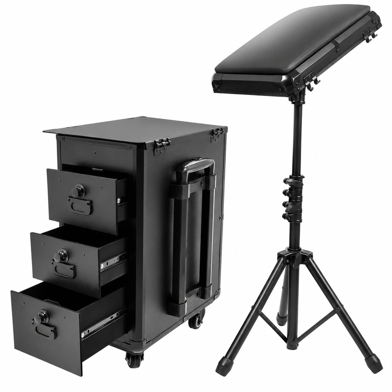 Trolley Cosmetici Professionale con Serratura e Ruote Universali