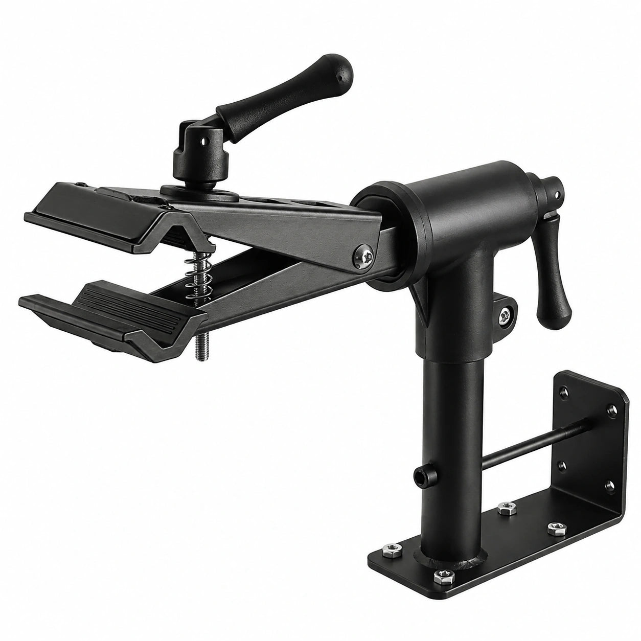 Mimoke Cavalletto di Riparazione Bicicletta 2 in 1, Montaggio Parete e Banco, Regolabile in Acciaio Carbonio, Leggero, Portata 40 kg, per MTB e Bici da Strada